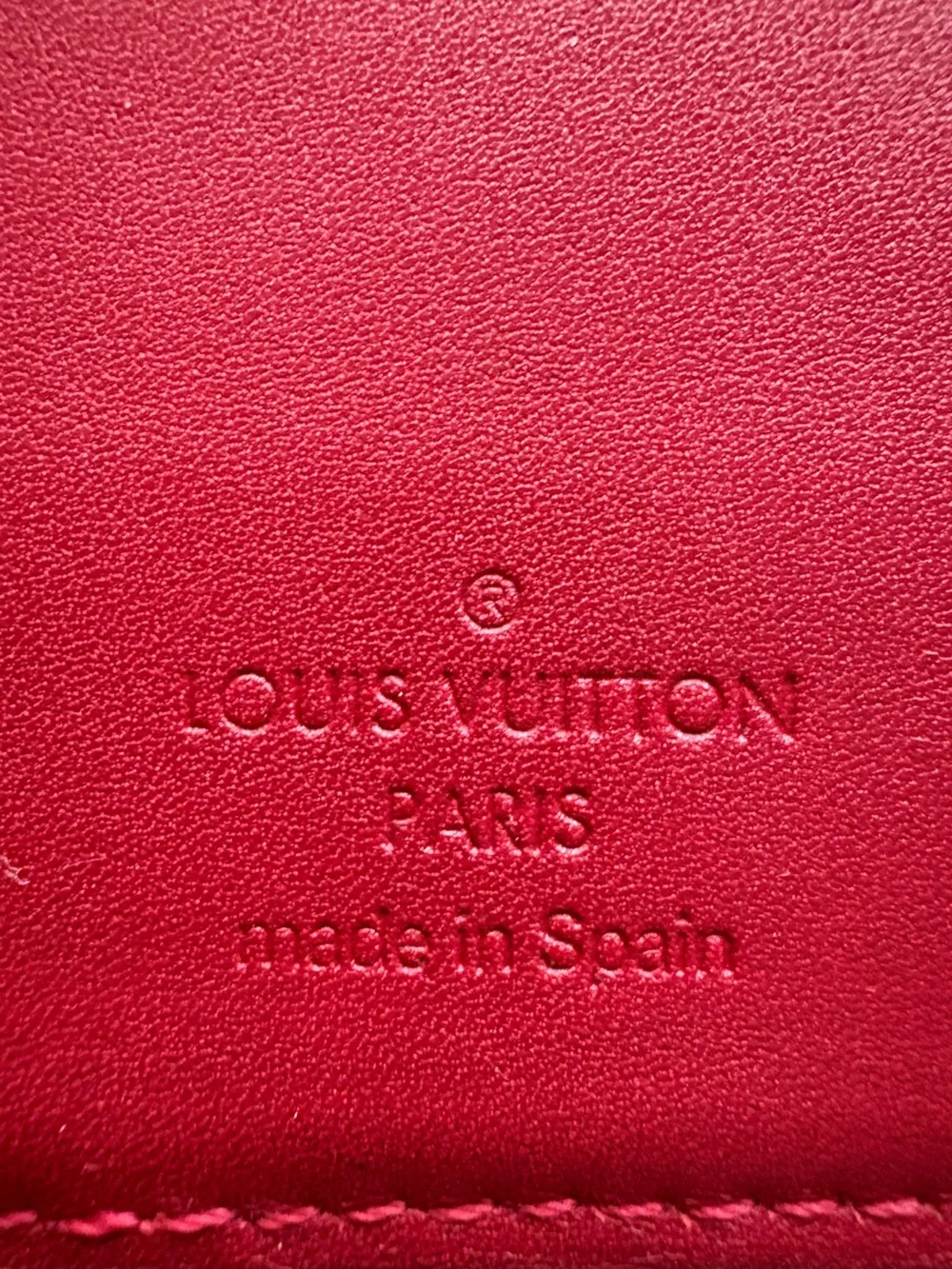 Louis Vuitton LV Red Vernis PM Agenda Planner EUC